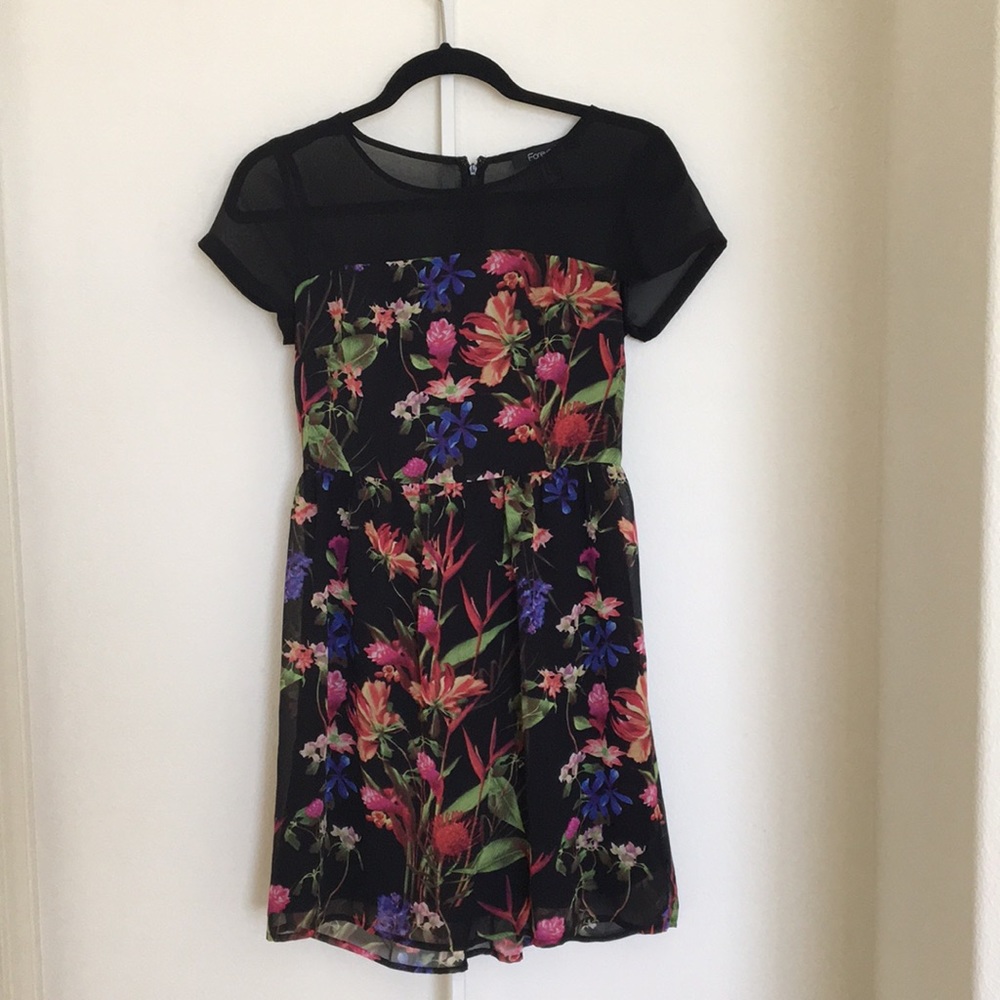 Forever 21 Floral Babydoll Dress